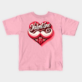 Mustache My Valentine Kids T-Shirt